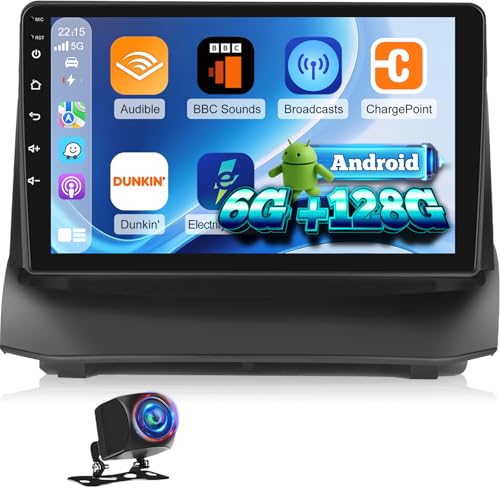 NHOPEEW Autoradio 8 Core 6+128G Android per Ford Fiesta 2009-2017