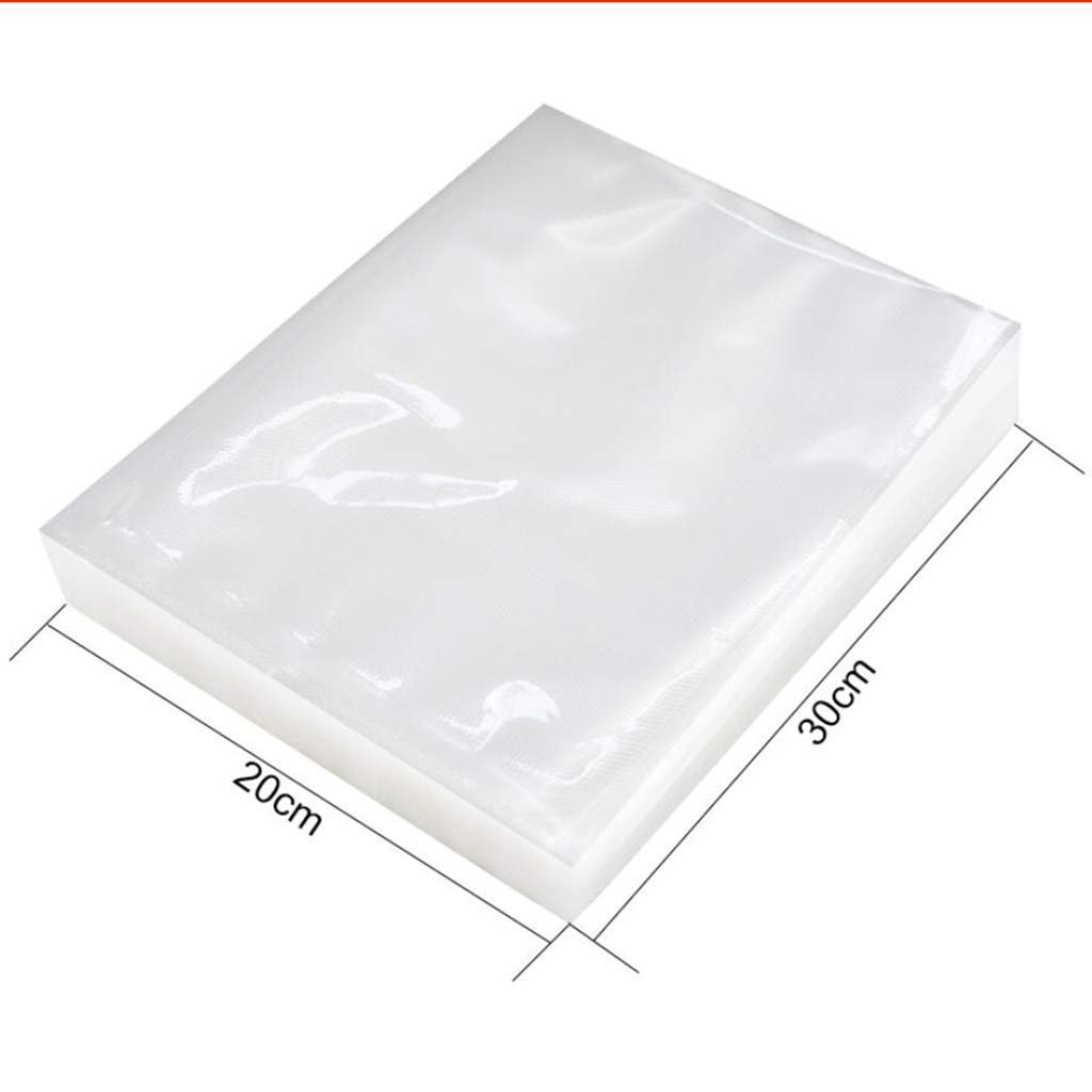 Lot de 100 sacs de mise sous vide sans BPA pour appareil de mise sous vide (20 × 30 cm)