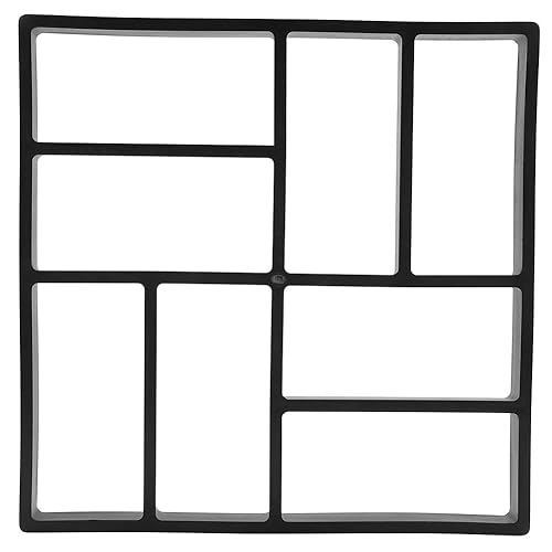 Miniatura 7 de KUIKUI Moldes de hormigón y formas para adoquines, moldes de camino de hormigón DIY para pasarela de jardín, molde reutilizable de hormigón para