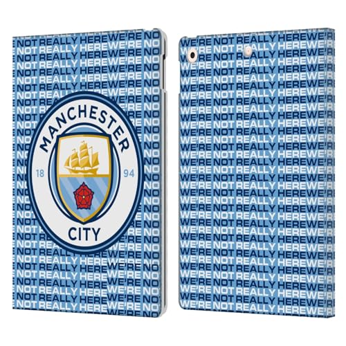 Coque iPad 10.2 Manchester City anti-rayures avec rangement cartes