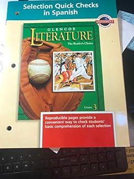 Paperback Glencoe Literature Course 3 Selection Quick Checks in Spanish Book