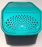 kartoffellagerhaus oettersdorf  Tupperware Kartoffel-Lager 8,3 Liter schwarz türkis Kartoffel Kartoffeln Kartoffellager Kartoffelmeister XXL