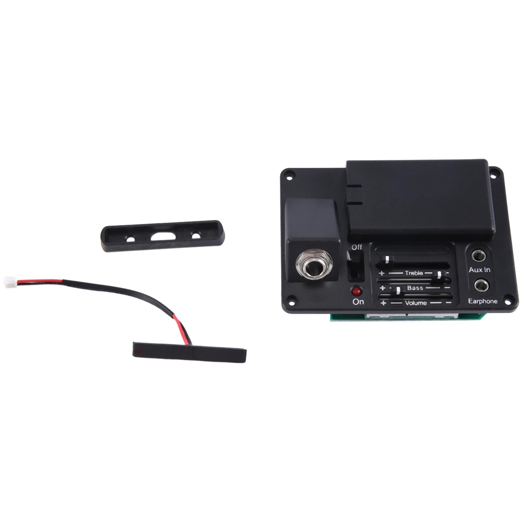 Cwmiibili 2X Electric Silent Violin Pickup Transducer Soft with Headphone for DIY Violin Strings Instruments Parts VPU-400