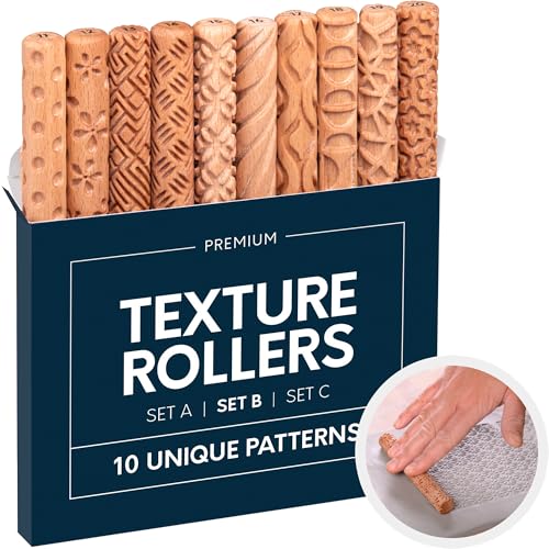 Byllstore 10-Pack Clay Texture Rollers