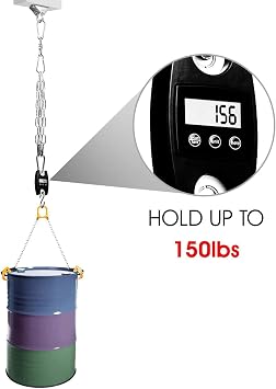 Yes4All Punch Bag Chain with 4 Snap Hooks - Boxing Bag Hanger Chain - Heavy Duty Stainless Steel, 360 Degree Rotation Swivel Support up to 150 lbs/ 68 Kgs