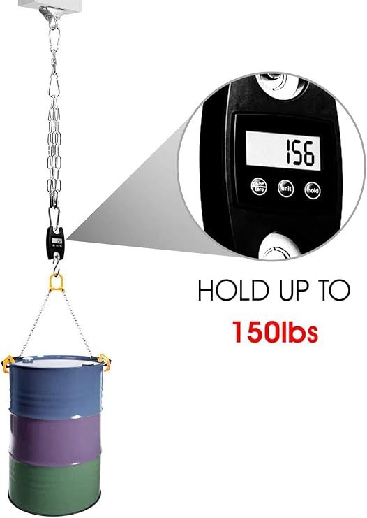 Yes4All Punch Bag Chain with 4 Snap Hooks - Boxing Bag Hanger Chain - Heavy Duty Stainless Steel, 360 Degree Rotation Swivel Support up to 150 lbs/ 68 Kgs
