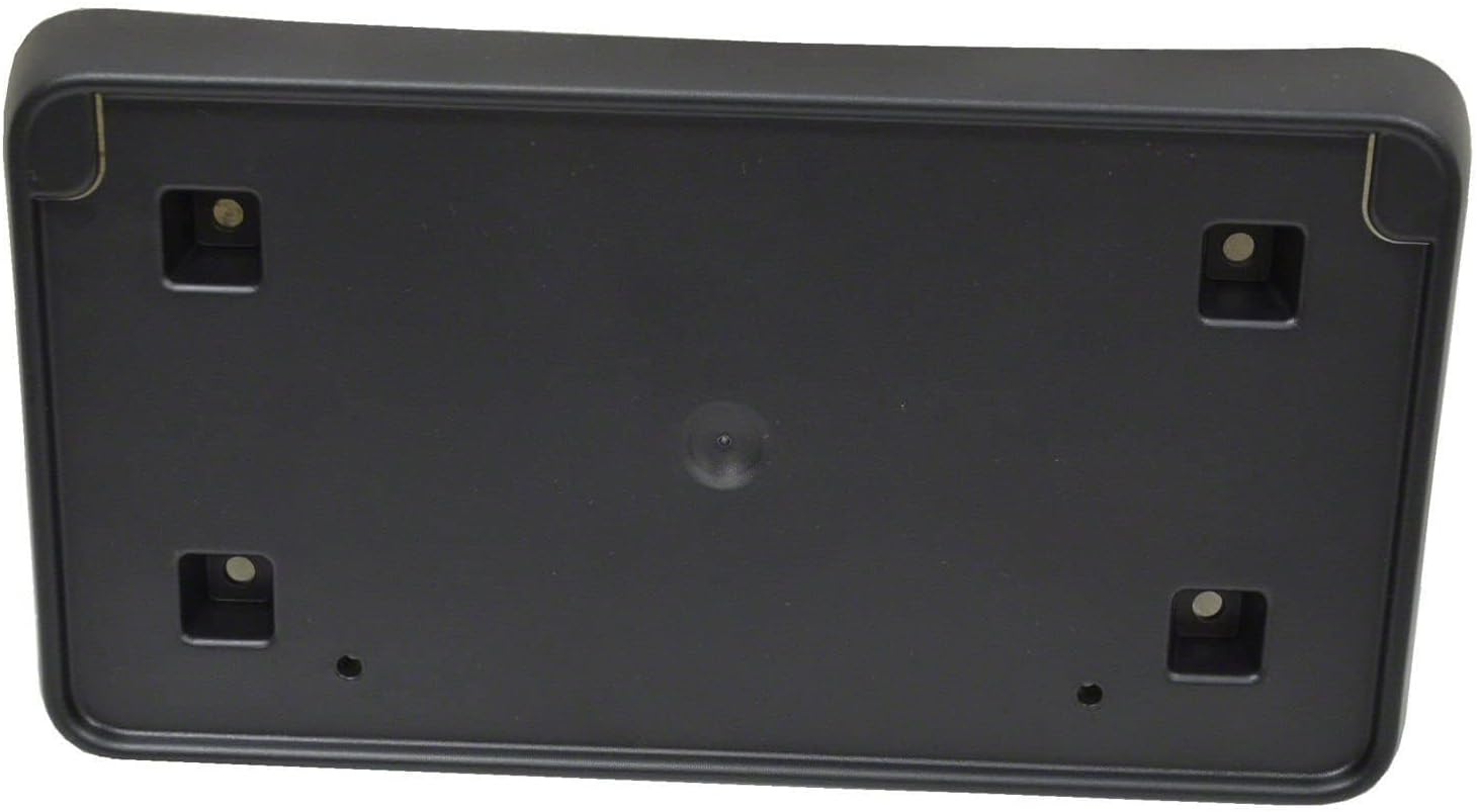 DAT AUTO PARTS Front Bumper License Plate Frame Tag Mounting Bracket Holder Replacement for 2014-2016 Jeep Grand Cherokee Excludes Summit Model Black Textured Plastic CH1068124 68144511AB