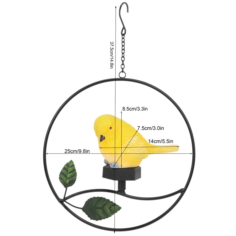 Solar Hängelampe Vogel-Design – IP65 Wasserdicht, Für Garten & Terrasse, Automatischer Ein/Aus