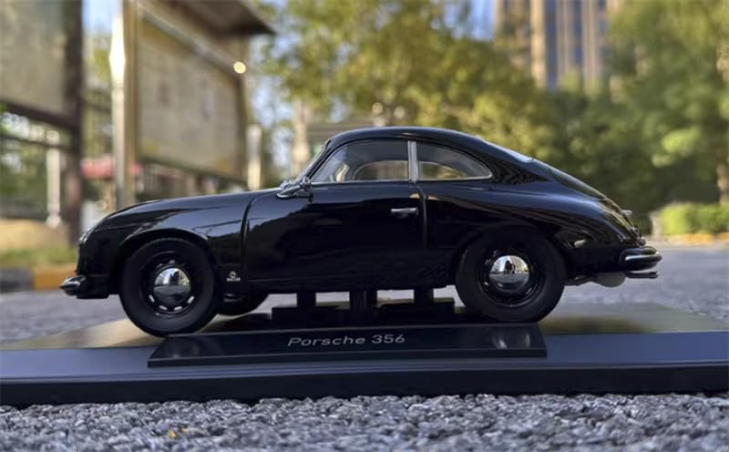 Modelo prearmado Porsche 356 Coupé 1952 negro 1:18 miniatura 2