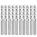 HQMaster 1/8" Shank End Mill 4 Flutes CNC Cutter Spiral Router Bits Cutting Milling Set Tool Tungsten Steel Upcut Bit 17mm CEL, 10 Pack