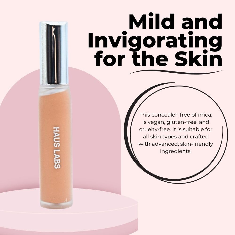 HAUS LABS BY LADY GAGA Triclone Skin Tech Hydrating + De-puffing Concealer with Fermented Arnica 33 Medium Rosy