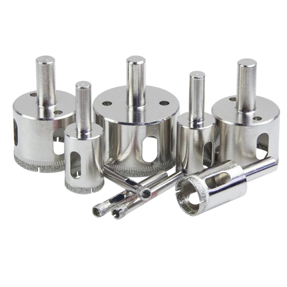 Zestaw wiertarki do piły otworowej, Wiertło do szkła 3-180MM z powłoką diamentową, otwieracz otworów w marmurze, okrągły, 1 szt(42mm)