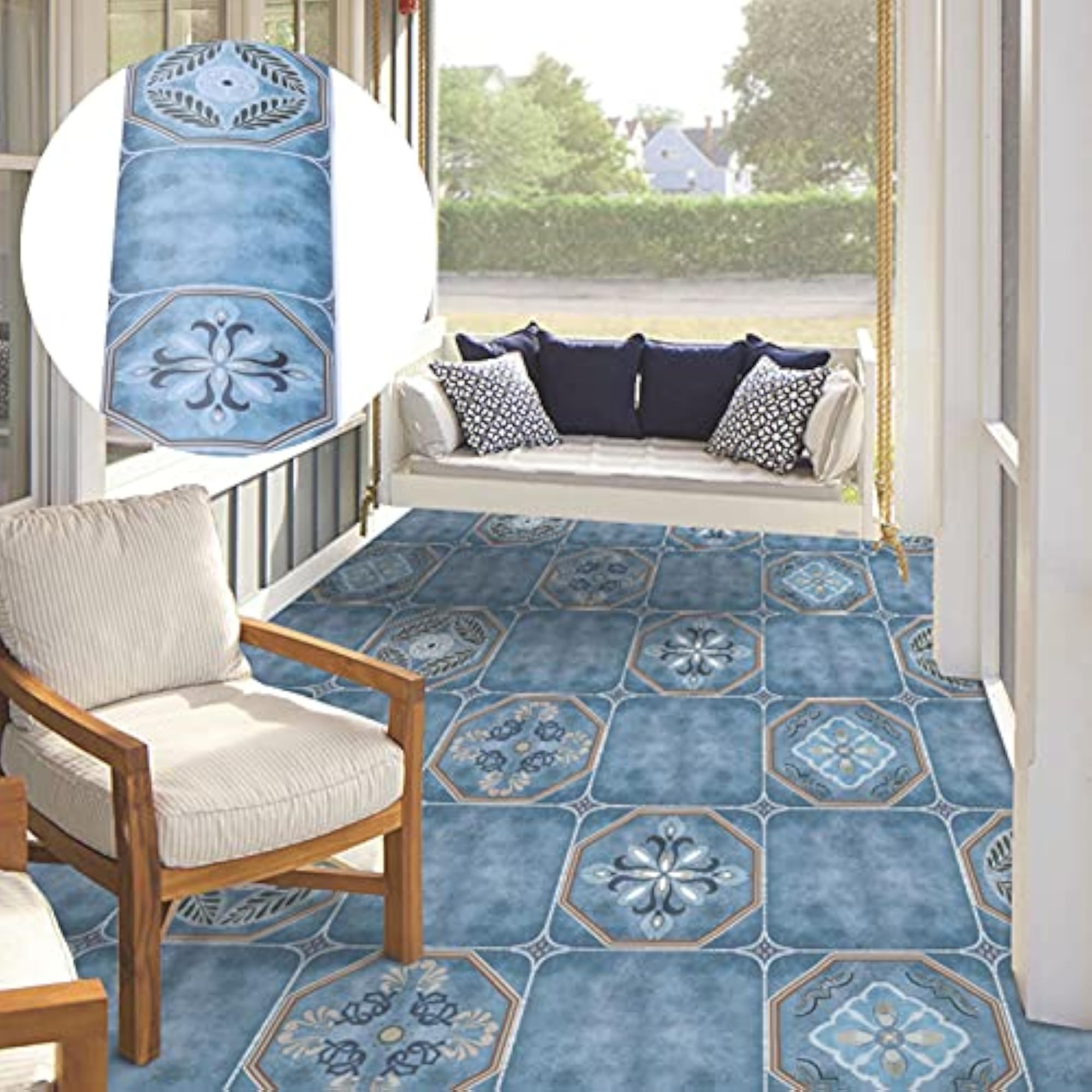 Home Tile Sticker for Stylish Floor Decoration