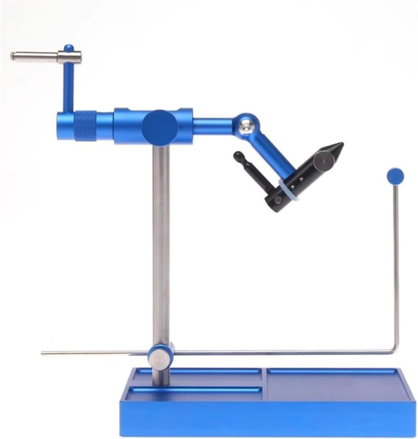 Rotary Fly Tying Vise, 360° Rotation Fishing Flies Hook Tying Tools, Equipment Fly Fishing Vice Kit, with Base, for Flying Fishing Professionals