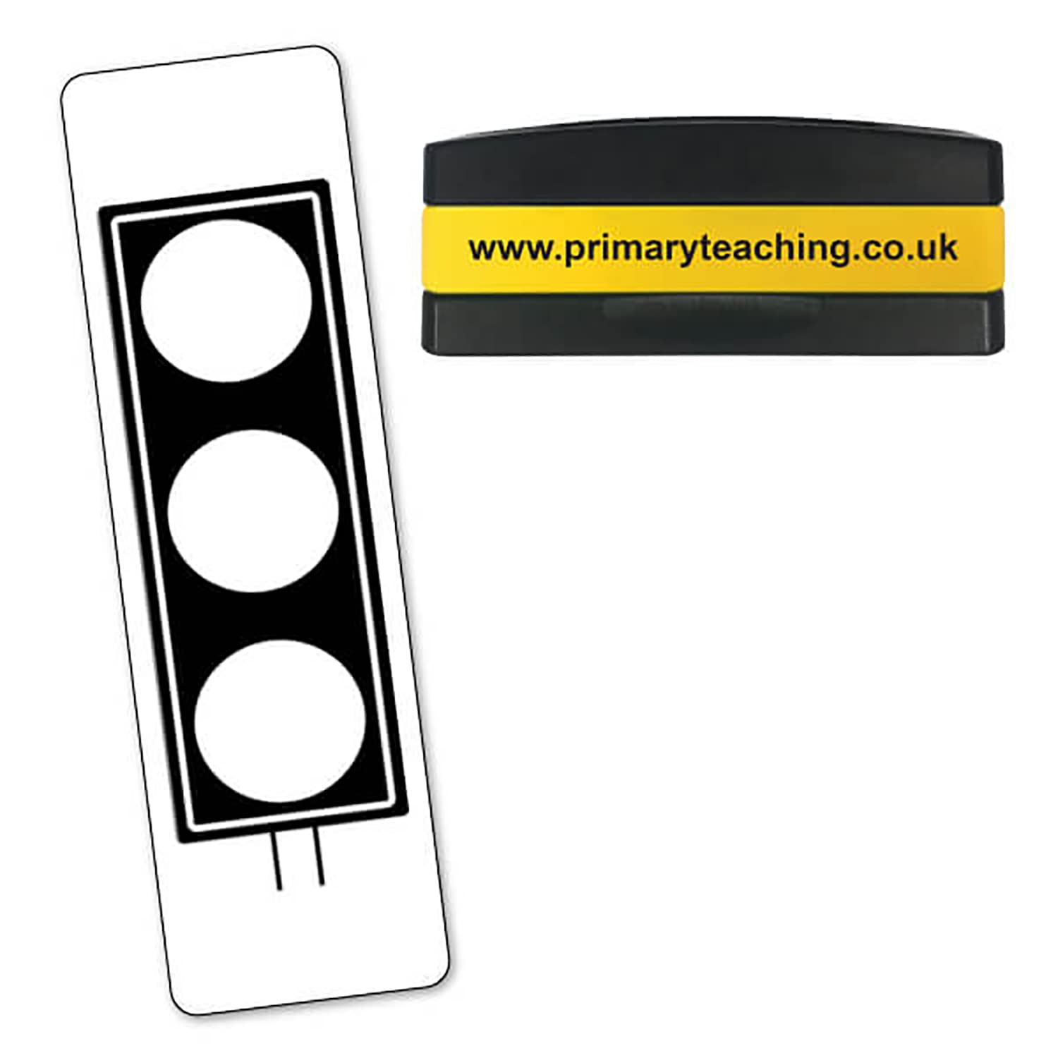 Stackable Traffic Light Positive Neutral Negative Pre Inked School Teachers Feedback Marking Stamper Stamp 44x13mm Primary Teaching Services