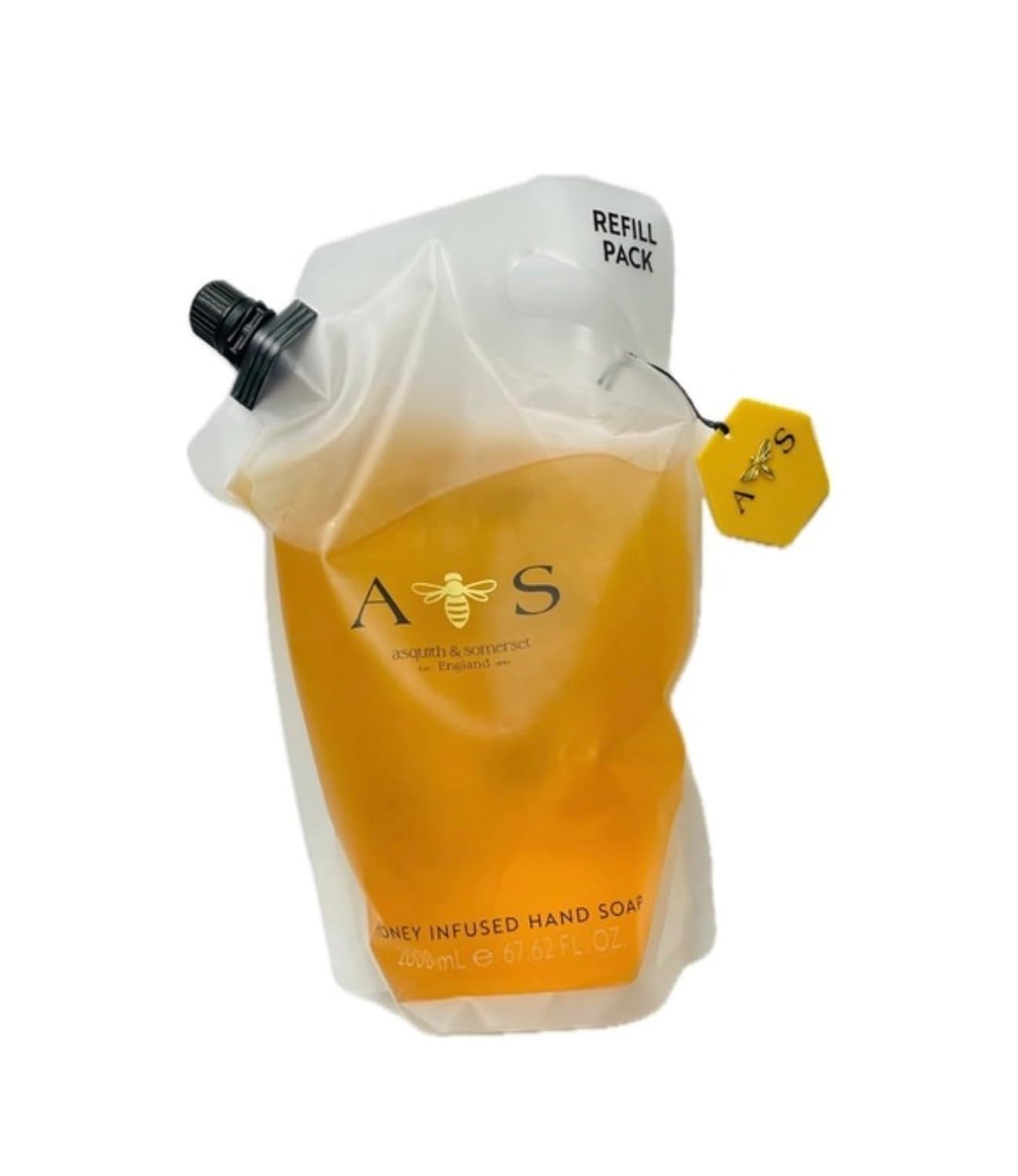 Asquith & Somerset Honey Infused Hand Soap Refill Pack, 2000ml, 67.62 fl oz