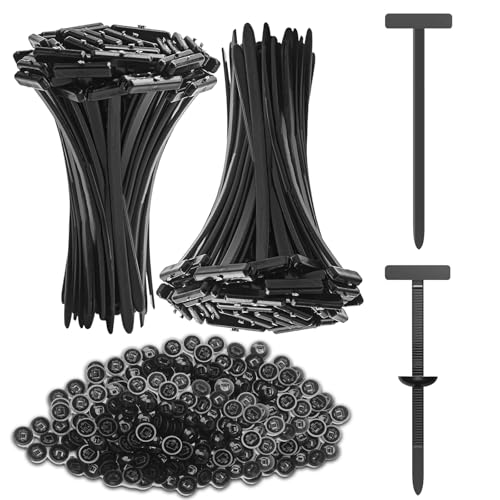 100 Stück Nylon Universal Cable Tie Buckle, Heavy Duty Self-Locking Nylon Zip Ties Holder, Push Mount Kabelbinder für Engine Guards, for Car Repair, Home & Office