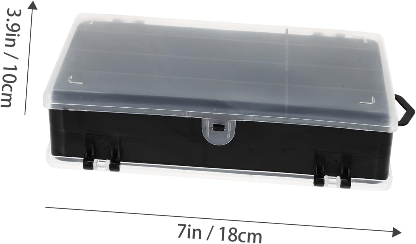SUPVOX 3pcs Portable Bait Storage Cases Dual-sided Fishing Tackle Boxes Internal Dividers for Organized Lures and Gear Lightweight and Durable Fishing Accessories Lid