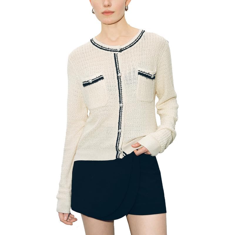 Womens Cardigan Sweaters 2025 Spring Long Sleeve Button Down Open Front Knitted Jackets2