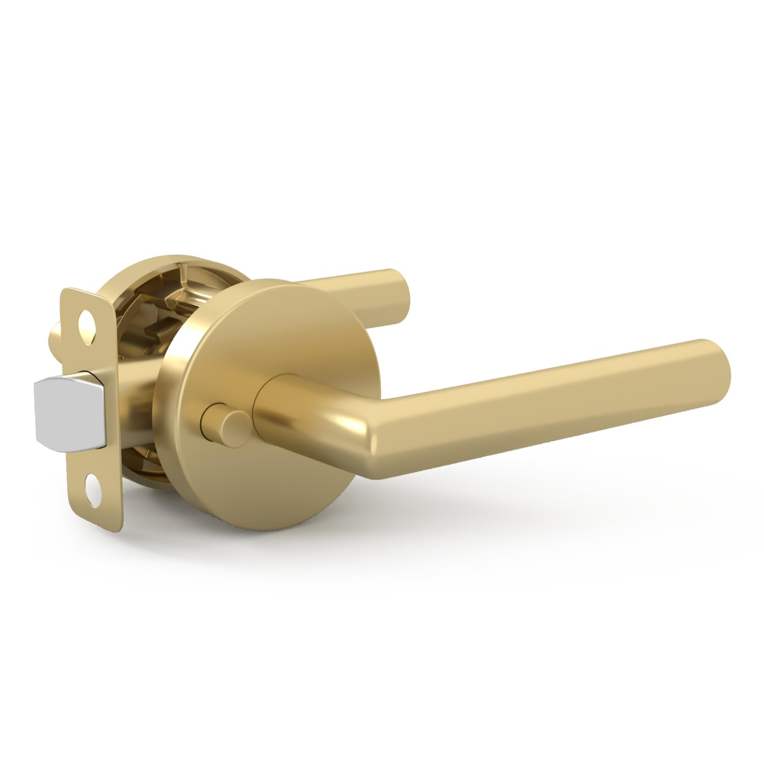 Mega Handles Ronn Privacy Lever & Lock Door Handle Set For Hallway Closet And Bathroom Keyless Lock Heavy Duty Door Levers Fits All Standard Door 850020756490