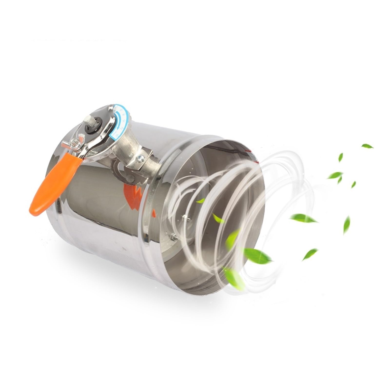 Clapet anti-retour de réglage manuel en acier inoxydable pour conduit de ventilation de 51mm