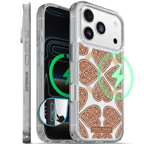 Image of OtterBox iPhone 17 Pro - Symmetry Series Slim MagSafe Case - Sugar & Spice | 3X Military Drop Protection - Slim Pocket-Friendly - Raised Edges - Anchor Points - Camera Control - Non-Retail Packaging