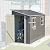4x10FT Metal Shed with Floor Frame, Lean to Shed with 2 Windows, Outdoor Storage Shed for Garden Backyard Patio, Outside Large Tool Shed for Tools& Bicycle Storage
