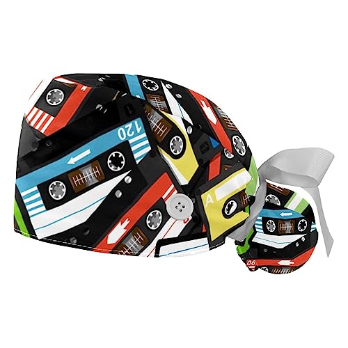 Berret Bouffant VERED Haute Performance - Lot de 2 Cappellini de Travail Réglables Durables