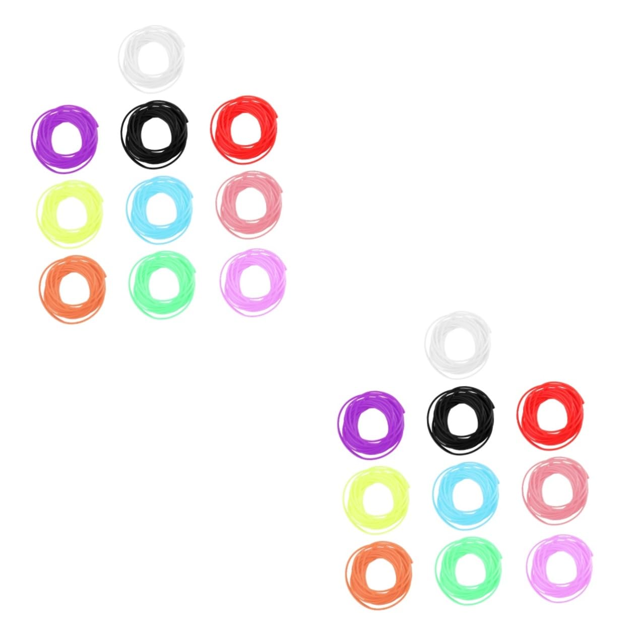 UKCOCO 10 Piezas 3 Cordón De Cuentas De Cristal Cuerdas De Abalorios Cuerda Para Hacer Joyas Hilos Para Hacer Joyas De Silicona Pulsera De De Silicona Collar DIY Material