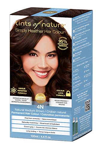 Tints of Nature 4N Natural Medium Brown Permanent Hair Dye | A Classic