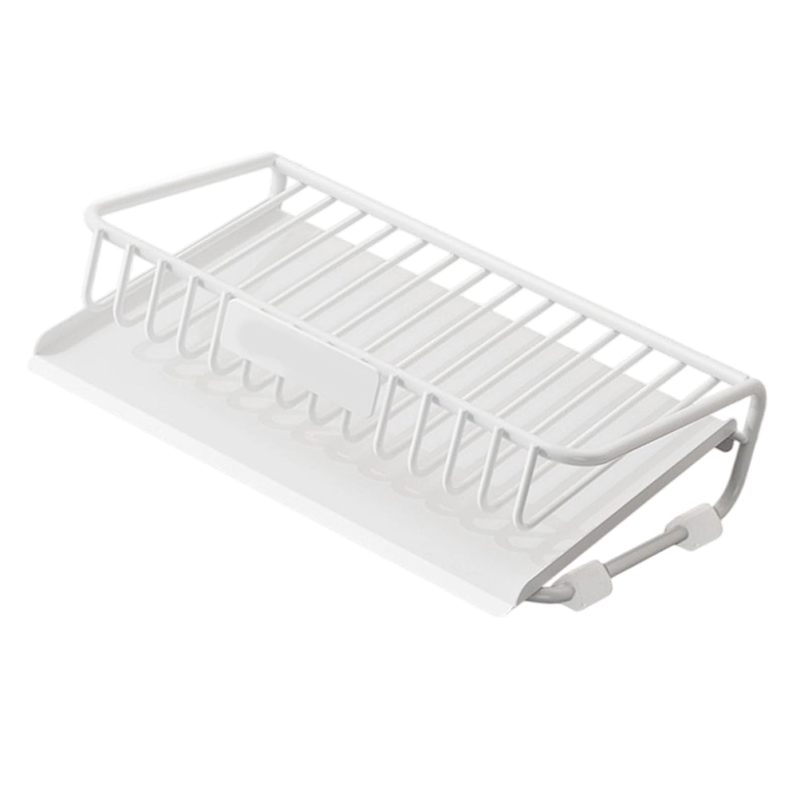 Kalttoy White Stylish Carbon Steel Soap Saver Tray With Drainage Base Wall Mounted Soap Dishes For Hygienic And Neat Countertop Kitchen Organizers