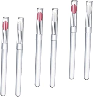 6Pcs Professional Lip Brushes Portable Silico...