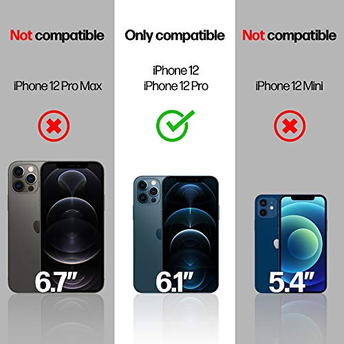 Image of Power Theory Designed for iPhone 12 /iPhone 12 Pro Privacy Screen Protector Tempered Glass Anti Spy protection [9H Hardness], Easy Install Kit, 99% HD Bubble Free Case Friendly, Anti-Scratch, 2 Pack