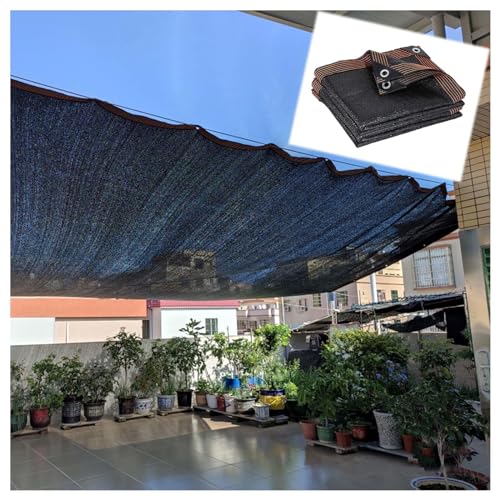 Shade Netting With Grommets,Shade Cloth for Plants,70% Sunblock Shading Net,Breathable Awning,Black Shade Sail,Garden Greenhouse Pergola Shade Mesh Tarp,Privacy Netting,Black-4×10m(13.1*32.8ft)