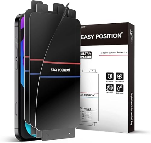 Película protectora de pantalla (paquete de 3) para iPhone 13 mini, mate antirreflejos, tacto perfecto, fácil instalación con herramienta guía disponible en Yaxa Costa Rica