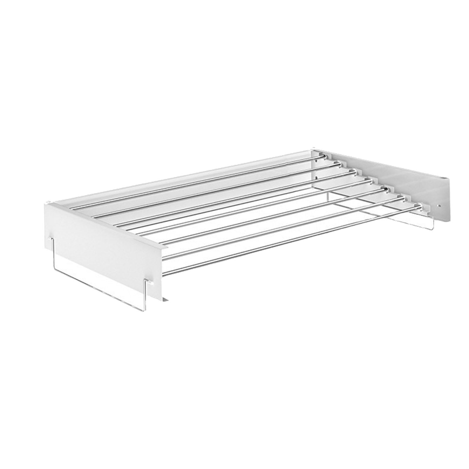 Xinsheinelry Minimalists Bathroom Shelf Stainless Steel Construction Space Efficient Foldable Design Clothes Drying Rack Wall Mounted Shelf