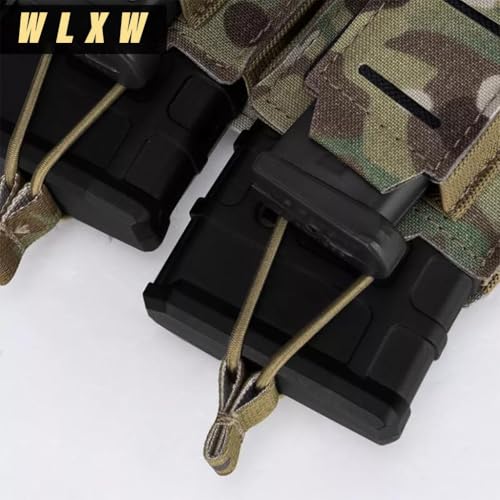 Pochette porte-chargeur Molle réglable contre encombrement tan