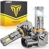FAHREN Bombillas 9005 mejoradas, 40000LM [modernas y brillantes] Bombillas HB3, 6500K blanco frío, tamaño mini 1:1 de instalación rápida Plug and Play 9005, paquete de 2