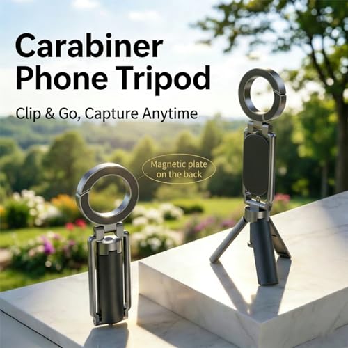 Support de téléphone magnétique en métal avec clip de fixation sécurisé - 5