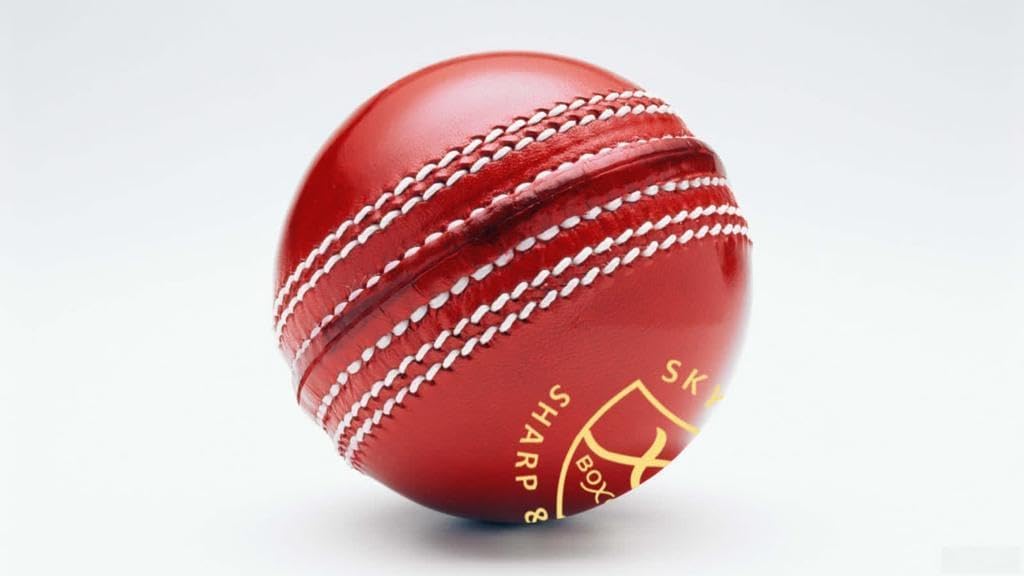 BOXCO Skyline Hand Stiched Four Piece Cricket Leather Ball for