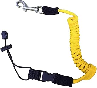 Elastic Surf Canoe Kayak Paddle Coiled Leash Cord Safety Fishing Rod Lanyard Kayaking Surfboard Canoe Canoe High Quality