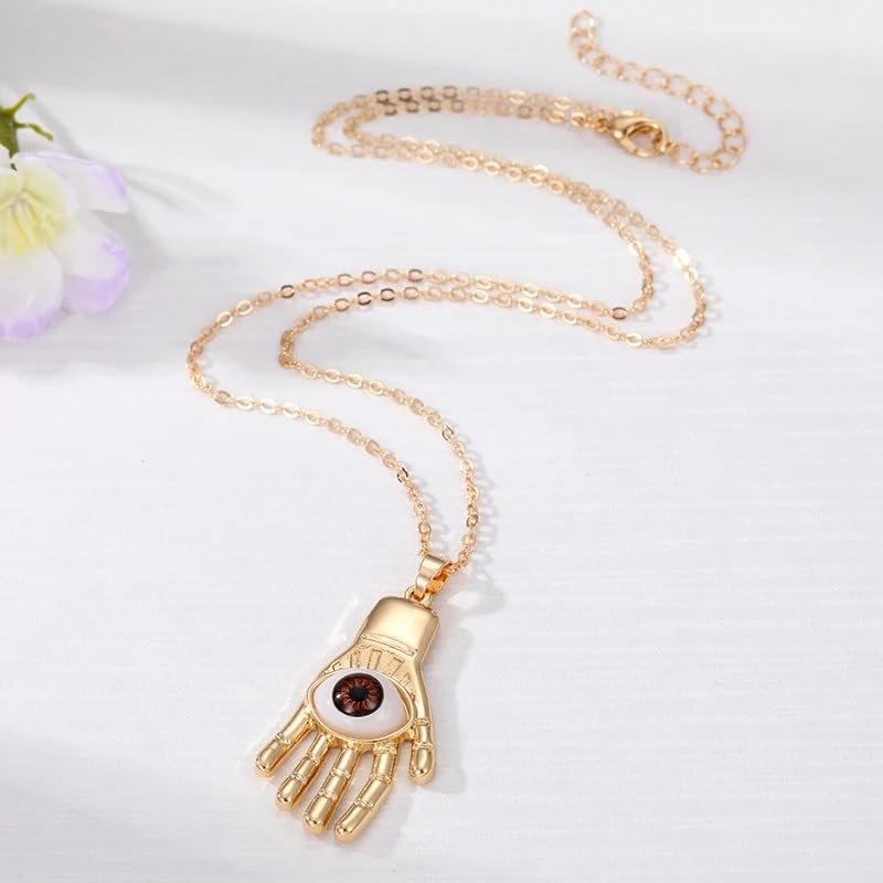 Collier Hamsa main de Fatima en argent 925, le cadeau vintage idéal