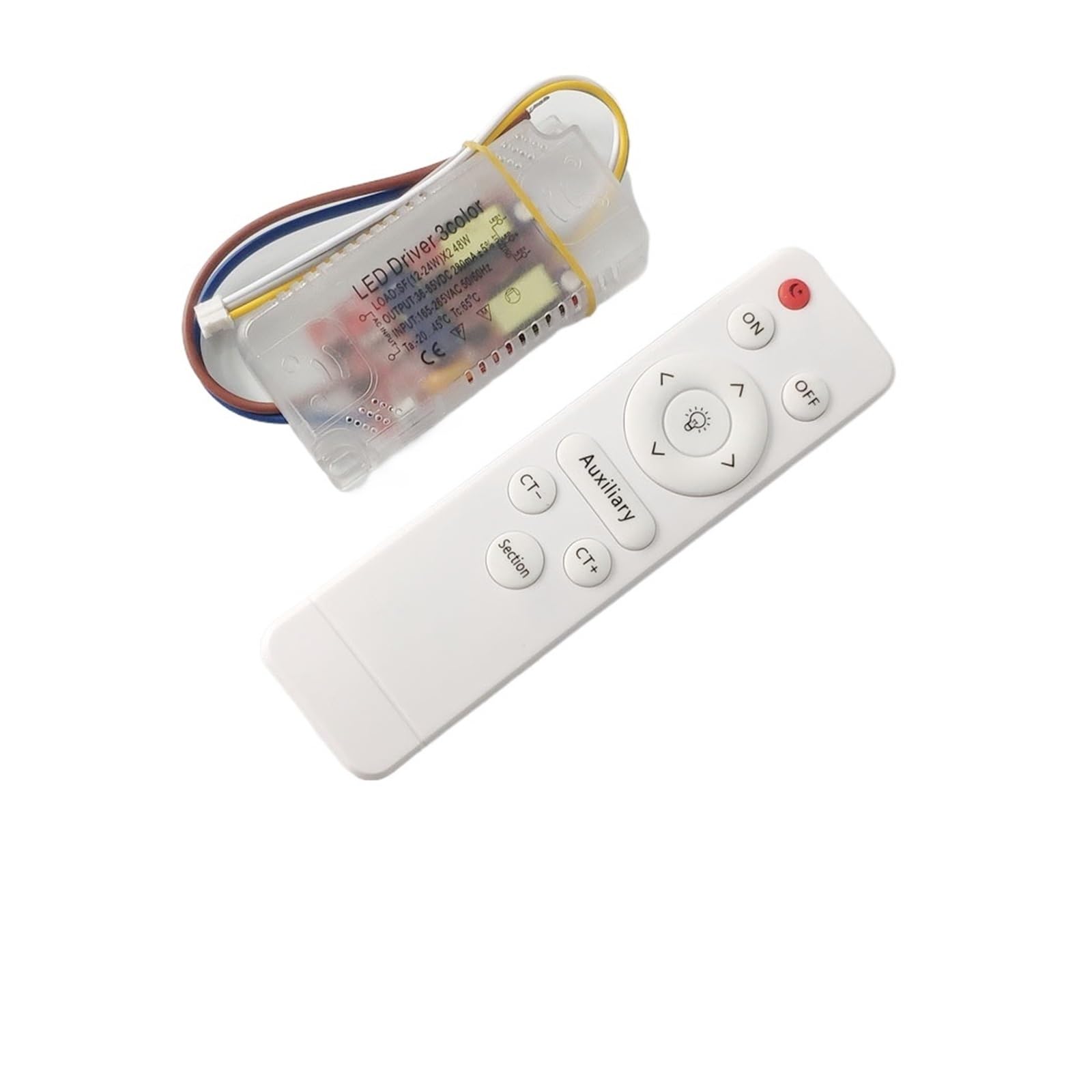ZXAOMMBEA Infrared Remote Control Power Supply 220V dimmable Constant Current Driver 24W 40W 80W 100W 160W 200W 240W Transformer X2((12-24W) X2)