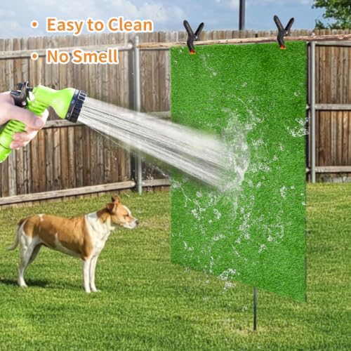 Image of LOOBANI Dog Grass Pee Pads, 59x39in Artificial Dog Grass Pad for Potty Tray