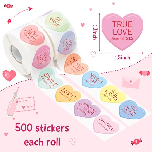 Autocollants cœur Saint-Valentin pour les activités VBS - 3
