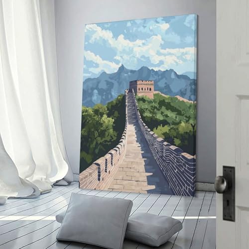 Decoration murale Grande Muraille de Chine tableau pour salle
