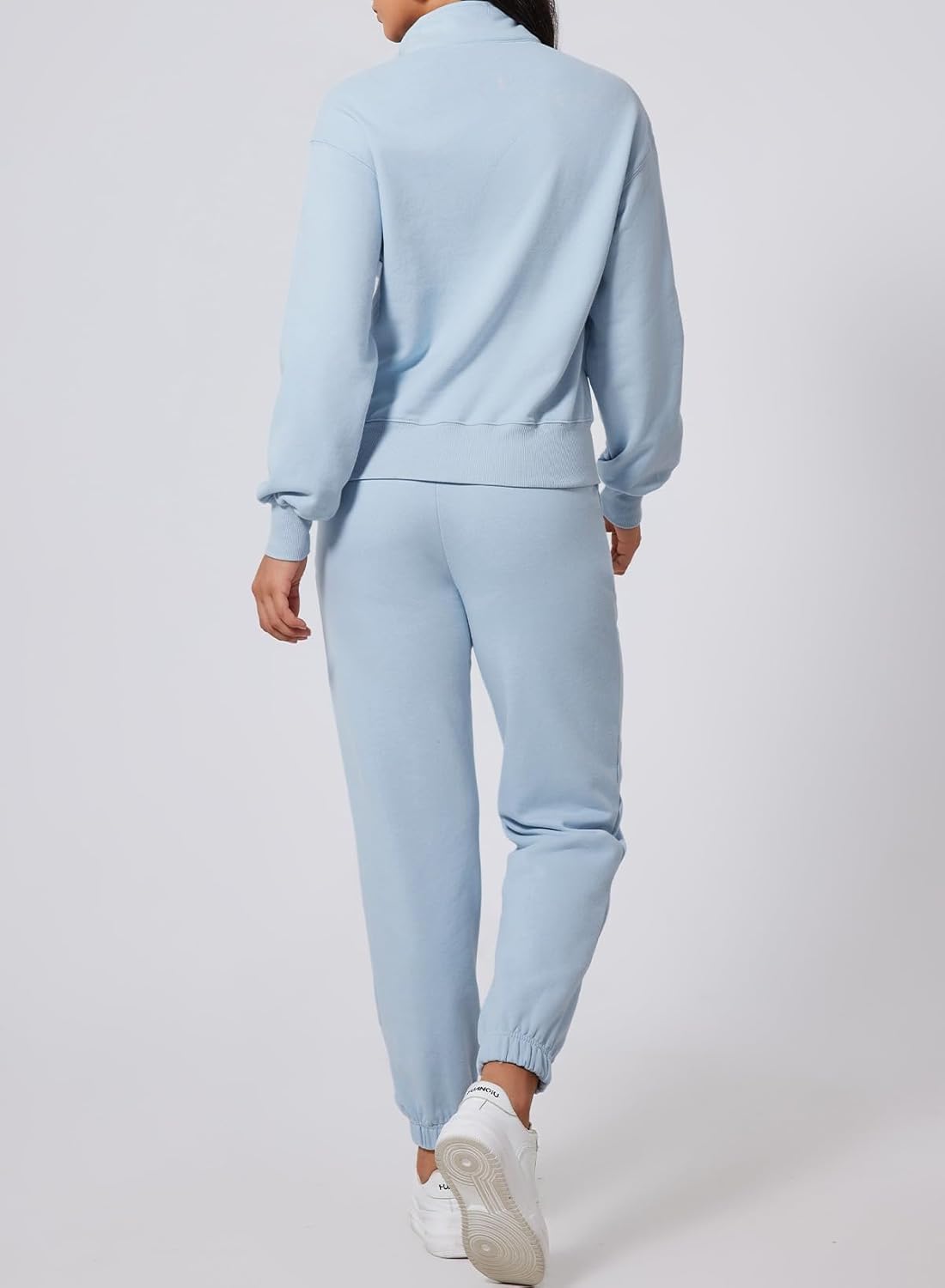 Herseas Women 2 Piece Outfits Sweatsuit Sweatshirt Sweatpants Tracksuit Sweat Lounge Matching Set 2025 Fall Trendy - Image 3