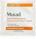 Murad Rapid Resurfacing Anti-Aging Peel - (16 pack), A Powerful Blend of 10% Glycolic Acid and Vitamin C That Instantly Retexturizes Skin, Enhances Radiance, and Evens Tone Without Irritation.