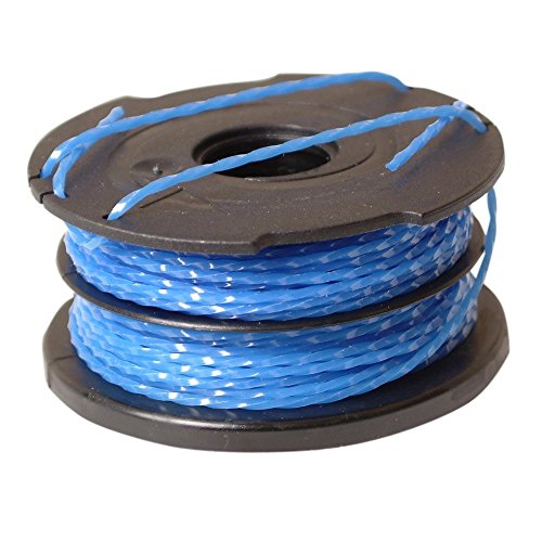 BLACK+DECKER Bobine de Rechange pour Coupe-Bordures, Bobine Reflex Plus A Déroulement Automatique, 2 x 6 m de Fil en Nylon Reflex Plus, Fil de ⌀1,5 mm, A6441-XJ