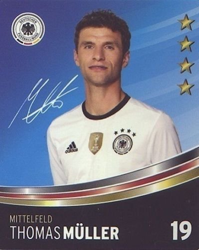 Rewe DFB Cartas coleccionables EM 2016 Selección de todas 36 y álbum colección o alles completo - Nº 19 Thomas Müller